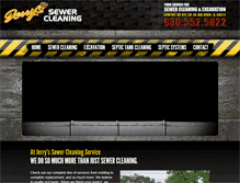 Tablet Screenshot of jerryssewercleaning.com